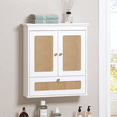 thumbnail image 5 of STAROUS Modern Rattan Over-The-Toilet Wall Cabinet with Adjustable Shelf, 5 of 7