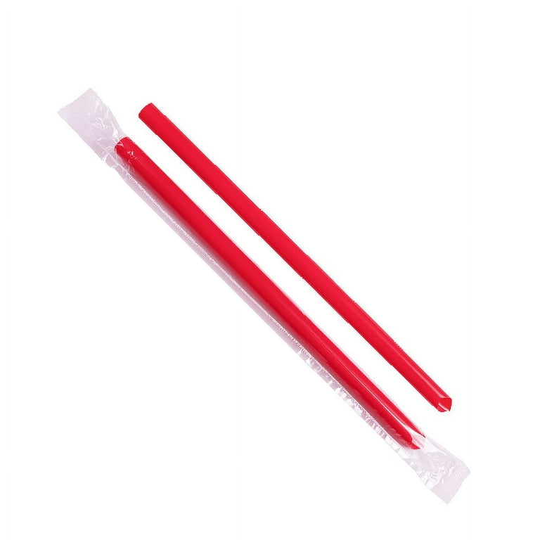 Karat C9060s (Red) 9 Boba Straws (10mm) - Red (Case of 1600)