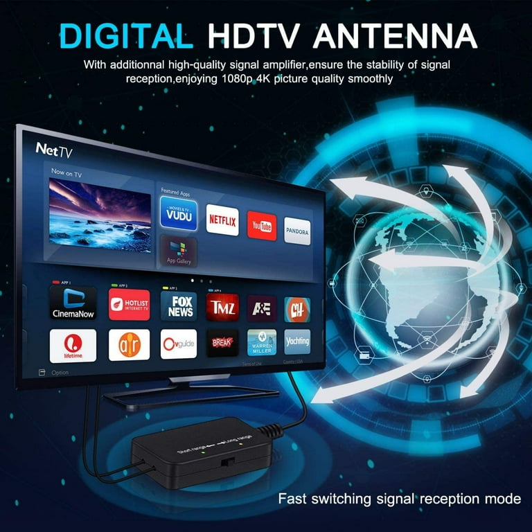2023 New 4k 8k Indoor Digital Tv Antenna Hd Hdtv Antena Dvb T T2 Dvbt2 Cable  Tv Antena Uhf Vhf Dtv Antennas Aerial, 90 Days Buyer Protection