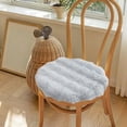 thumbnail image 5 of Vfedsrsge Plush Office Chair Cushion - Gray 15.75x15.75 Inch, Soft Polyester Easy to Clean for Home & Office, 5 of 6