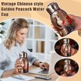 thumbnail image 1 of Retro Peacock Vacuum Cup Stainless Steel Double-layer Vacuum Water Bottle X1, 1 of 5