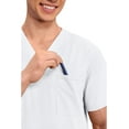 thumbnail image 3 of Cherokee Workwear Professionals Men Scrubs Top V-Neck WW695, 3 of 9