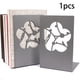 thumbnail image 4 of Sujetalibros de metal, tapones decorativos antideslizantes para libros, soportes para estanterías, carpetas de escritorio de oficina, álbumes de fotos Estilo B, 4 of 8