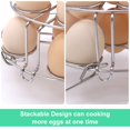 thumbnail image 4 of Stackable Egg Steamer Rack, BiaoGan Egg Cooking Rack with Heat Resistant Silicone Handles Compatible with Instant Pot Accessories 6,8 Quart, 14 Eggs Multipurpose Steamer Rack Trivet, 4 of 7