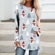 thumbnail image 1 of Puntoco Mujeres Casual Manga Larga Cuello Redondo tops Blusa Suelta Navidad Impreso Camisas Puntoco Puntoco-7667, 1 of 5