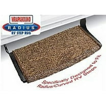 Prest-O-Fit 2-0201 Wraparound Radius RV Step Rug Brown 22 In. Wide