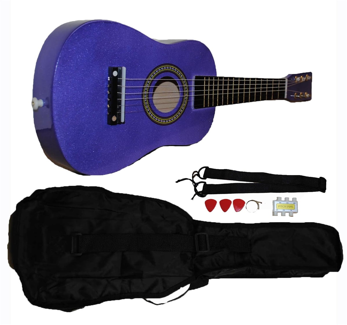 toy guitar with strap