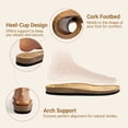 thumbnail image 2 of DREAM PAIRS Women's Cork Style Slides Comfortable Arch Support Sandals with ArchFrame Dual Midsole Suede Insole Slip-on Flat Sandals, 2 of 7