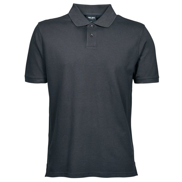 Tee Jays - Polo pique grueso de manga corta para caballero/hombre de primera Modelo Heavy (tallas grandes hasta 5XL) - Verano/ Vacaciones (Gris oscuro)
