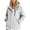 Grey, variant on Windbreaker Jacket Women Lightweight Long Sleeve Windproof Waterproof Zip Up Hooded Hiking Jackets with Pockets