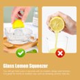 Glass lemon juicer