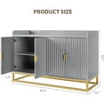 thumbnail image 4 of M optimized Modern Fluted Sideboard with Storage Cabinet, Kitchen Sideboard with Adjustable Shelves, Media Console Buffet Cabinet with Doors for Living Room, Kitchen, Entryway, 4 of 8