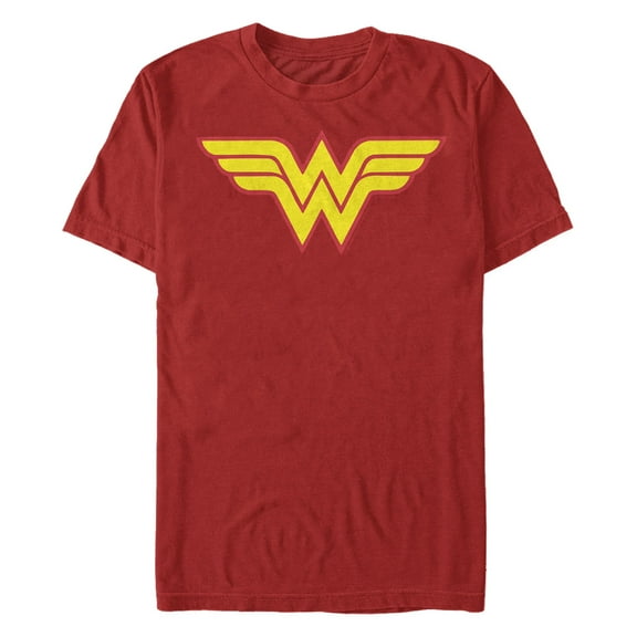 Men's Wonder Woman Two Color Logo  Graphic T-Shirt