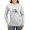 Ash Gray, variant on - Psi Upsilon Flag Long Sleeve T Shirt - Women's Long Sleeve Graphic Casual T-Shirt