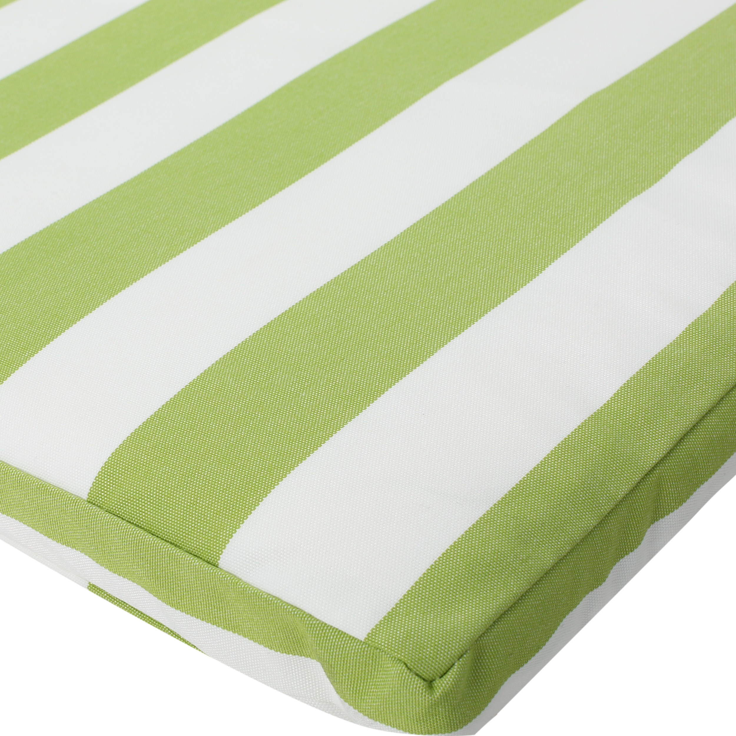 Anthony Outdoor Water Resistant Chaise Lounge Cushion, Green and White Stripe - image 4 of 6