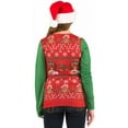 thumbnail image 2 of Faux Real Small Ladies Ugly Christmas Sweater Vest, 2 of 4