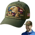 thumbnail image 2 of TOWED22 250 Anniversary USA Hat,Eagle Liberty Cross Printed Pattern,America 250th,Adjustable Baseball Cap for Men Women E, 2 of 7