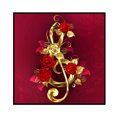 thumbnail image 3 of Bordado Punto Cruz Rosa Dorada DIY Conjunto Lienzo 11CT Pintura Estampada, 3 of 8