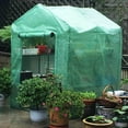 Warkul 143x143x195CM Green House PE Cover Waterproof Replacement Cover