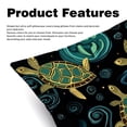 thumbnail image 2 of Turtle Seamless Elegant Inserts, Decorative Pillows, Throw Pillows with Unique Patterns for Home Décor - Set of 2 in 16x16, 18x18, or 20x20 inches, 2 of 6
