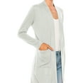 thumbnail image 5 of Women's Casual Open Front Long Sleeves Loose Fit Side Pockets Cardigan, 5 of 6