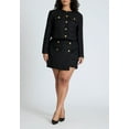 thumbnail image 3 of ELOQUII Women's Plus Size Cropped Tweed Jacket, 3 of 3