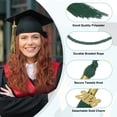 thumbnail image 3 of Uxcell 10 piezas 2026 flecos de graduación, decoraciones de flecos de gorra de graduación verde oscuro, 3 of 7
