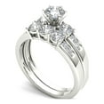 thumbnail image 6 of 1-3/8 Carat T.W. Diamond Three-Stone 14kt White Gold Engagement Ring Set, 6 of 9