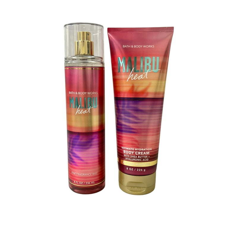ボディミスト Bath & Body Works Body Mist & Lotion Bath & Body Works Malibu Heat Mist & Body Cream Set