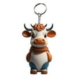 thumbnail image 6 of Tnobhg Key Chain Exquisite Cute Acrylic Cow Keychain Bright Colors Durable Keychain Pendant for Backpack Bag Key, 6 of 7