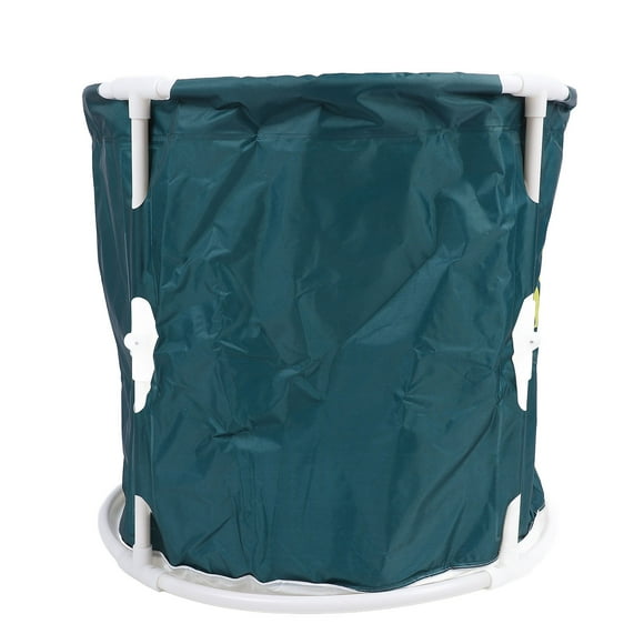 Portable Bathtub, Round Foldable Bathtub for Shower Stall, Soaking Hot Bathtub, Hot Bath Tub, Ice Bath Tub with Frame, Thicken Multiple Layer to Keep Temperature for Bathroom
