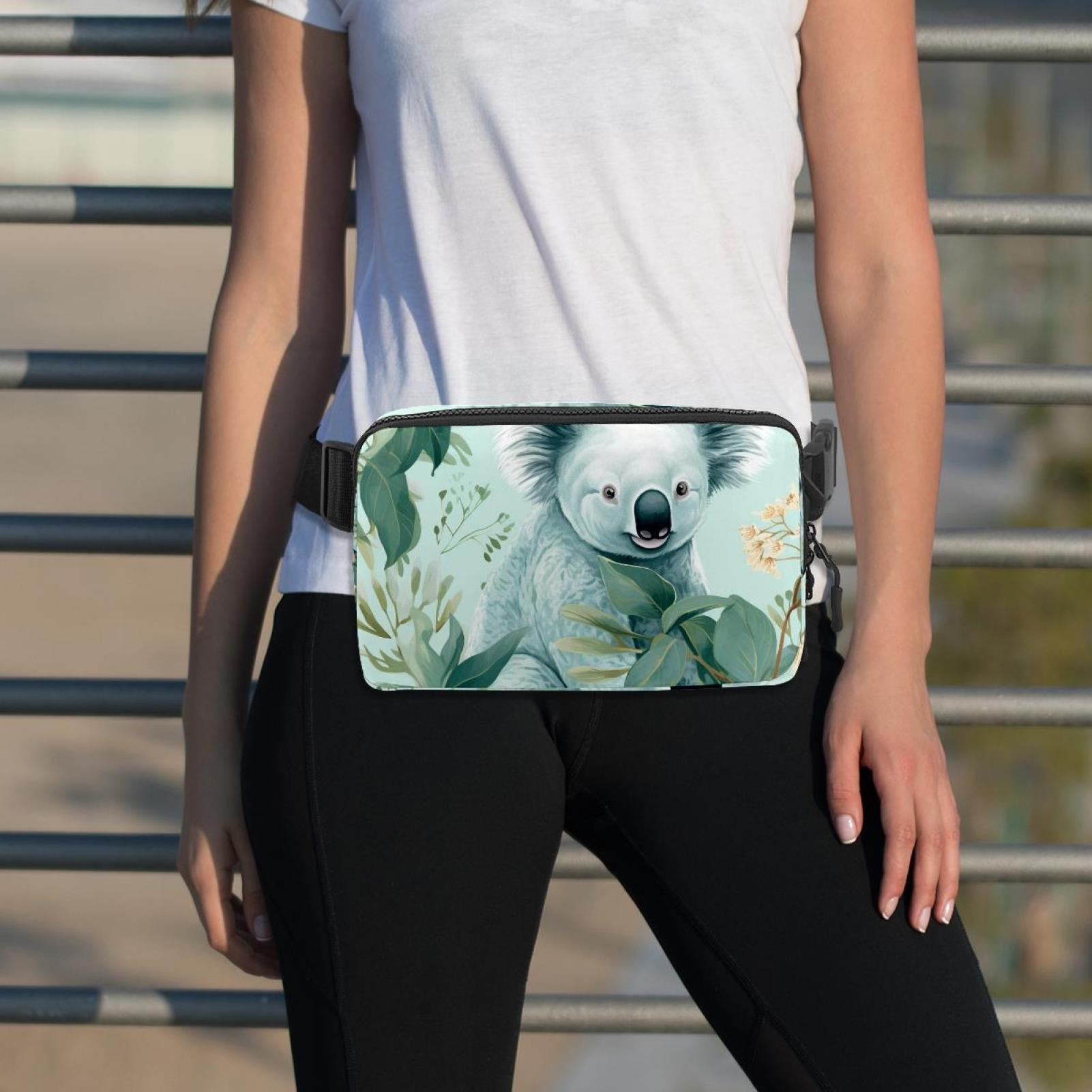 Koala Lightweight, Adjustable Fanny Packs with Extension Strap - Unisex Sling Bag Money Belt