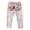 Light Pink, variant on Baby Toddler Princess Girl Velvet Bowknot Soft Leggings Pants (Peach, 110/3-4 Years)