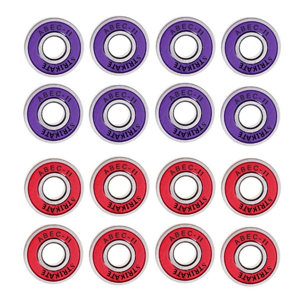 Rodamiento ABEC 11 Cola monopatín sin fricción 16 piezas Rodamientos de skate 608RS