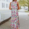 thumbnail image 2 of JHLZHS Robe Femme Été Imprimé Floral Robe Maxi pour Femmes Taille Haute Pull Style Européen Longue Robe Décontractée Florale pour Femmes Robes Noires pour Femmes, 2 of 6