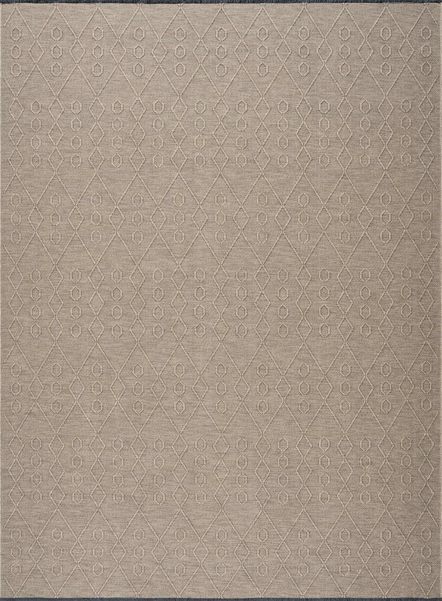 Alma Transitional 5' x 7' Brown and Coffee, Machine Washable Polyester & Cotton Indoor Area Rug