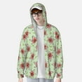 thumbnail image 4 of Daiia Lilies Flowers UPF 50+ Sun Protection Hoodie Jacket Lightweight Long Sleeve Sun Shirt for Women Men with Pocket Hiking Outdoor-Small, 4 of 9