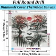 thumbnail image 5 of Forest Sunrise Diamond Art Kits for Adults, 5D Landscape Diamond Painting Kits for Adults Beginners, DIY Full Round Drill Diamond Dot Painting Gem Art Kits for Adult, 5 of 7