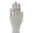thumbnail image 5 of 10K Yellow Gold Diamond Trio Set Circle Bridal Set + Fluted Wedding Band 1 CT, 5 of 9