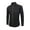 Black, variant on Fall Clothes For Men's Solid Color Denim Jacket Long Sleeve Button Lapel Jean Shirt Black M