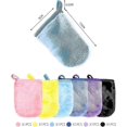 thumbnail image 2 of 6 Pieces Of Flannel Makeup Remover Gloves, Cleansing Finger Covers, Reusable Towels, Looped Shower Gloves, Soft Washing Gloves (9 * 13cm), 2 of 5