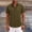 Green, variant on Mens Summer Linen Shirt Short Sleeve Wrinkle Free Casual Untucked Button Down Shirts Beach Breathable Tops