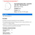 thumbnail image 2 of Front Parking Brake Cable - Compatible with 1984 - 1986 Chevy C10 1985, 2 of 2