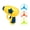 Yellow, variant on Primegos Kids Flying Disc Launcher Toy Outdoor Garden Backyard Lawn Park Toddlers Boys Girls Bamboo Dragonfly Flying Saucer Catapult Shooter Game