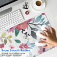 thumbnail image 4 of Long Mouse Pads for Desk,Pioneer Flower Floral Print Pattern Desk Mats on Top Of Desks, Desk Mouse Pad Extra Large with 3mm Non-Slip Base and Stitched Edge for Gaming,Office,Work,Home 31.5"x11.8", 4 of 6