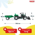 thumbnail image 5 of Open Box DOLU Pedal Ride On Tractor with Full Ranchero Trailer, Kids Toy Vehicle with Front Loader, 5 of 11