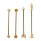 thumbnail image 1 of 4 piezas de moda pendientes delicados pendientes con barra recta forma de varilla pendiente, 1 of 6