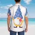 thumbnail image 4 of Disketp Autumn Funny Gnomes Hawaiian Shirts for Men,Mens Casual Short Sleeve Button Down Shirts Beach Shirt,XX-Large, 4 of 7