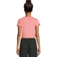 thumbnail image 3 of Celebrity Pink Juniors and Juniors Plus Graphic Cropped Sleep Tee with Short Sleeves, Sizes XS-3X, 3 of 5