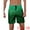 Green, variant on Unique Bargains Men's Contrasting Colors Patterned Beach Swimming Board Shorts 28 Pink
